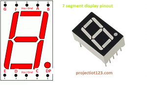 7 segment display Pinout,7 segment display datasheet
