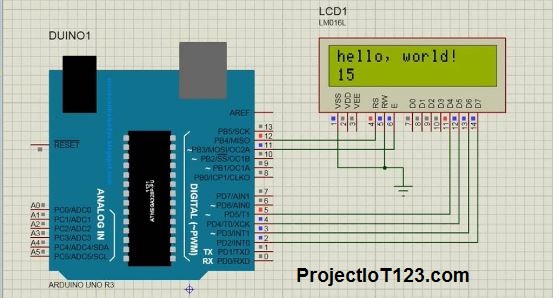 arduino proteus simulation,Arduino and LCD simulation in Proteus