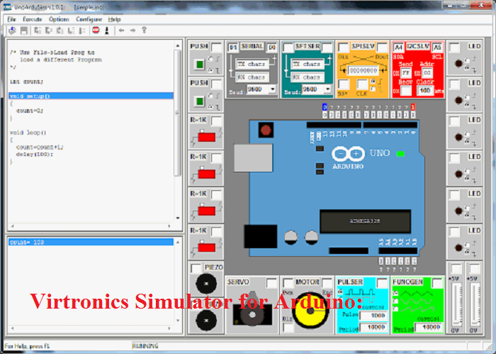 Virtronics Simulator for Arduino Simulator