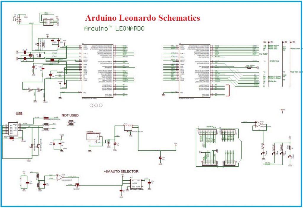 Arduino Leonardo Schematics