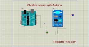 Vibration Sensor Simulation in Proteus,Vibration Sensor Library for Proteus, Sensor Library for Proteus