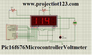 Pic 16f676 Microcontroller Voltmeter,pic voltmeter 7 segment
