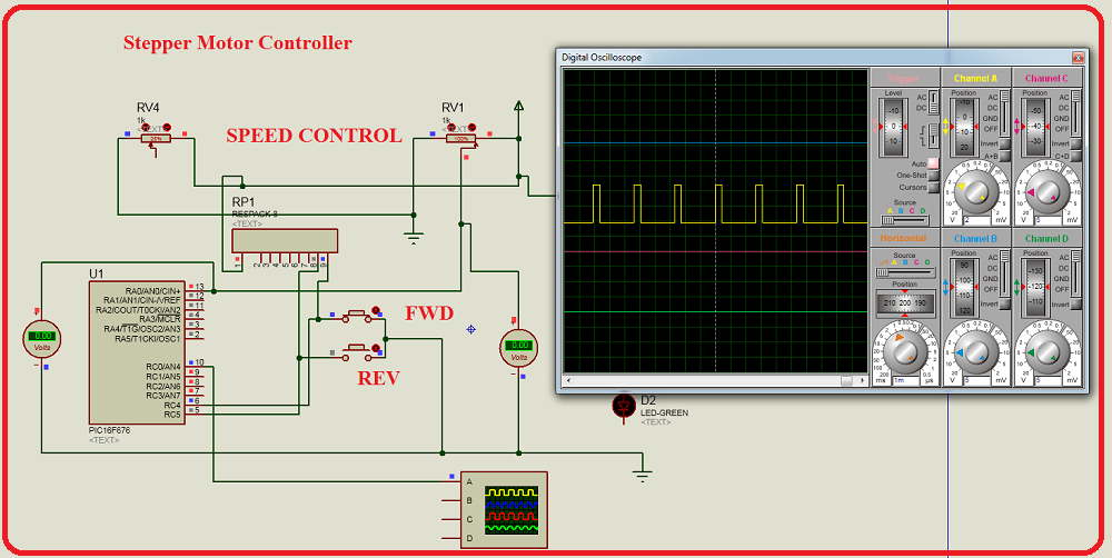 stepper motor control,motor control using pic