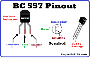 BC557 Pinout,BC557 PNP Transistor