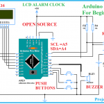 Arduino Alarm Clock using Rtc ds1307 Circuit Diagram
