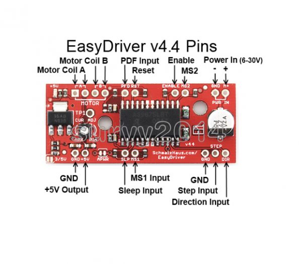 EasyDriver Shield Stepper Motor Driver A3967 in Pakistan