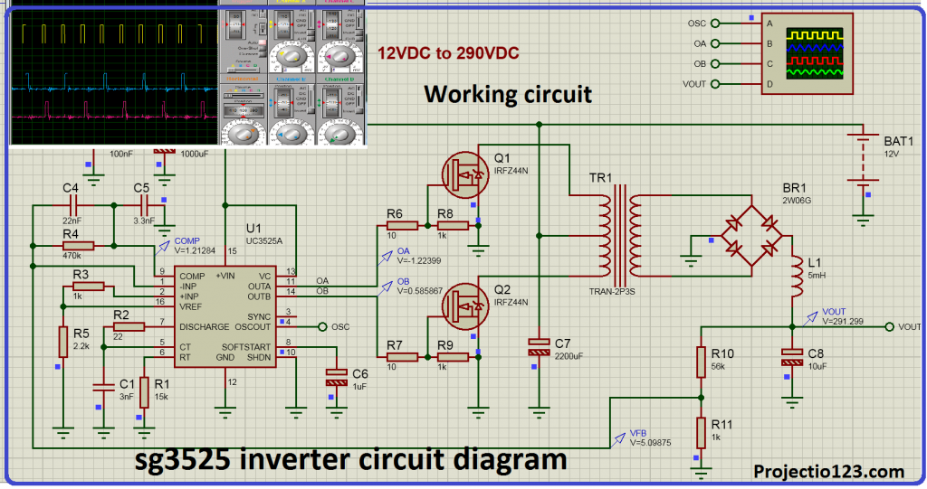 sg3525 inverter circuit diagram 