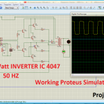 100 Watt INVERTER IC 4047 pinout proteus simulation