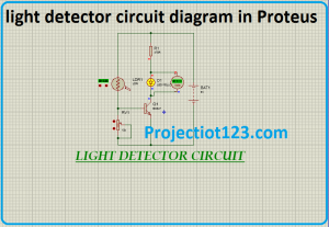 light detector circuit diagram in Proteus