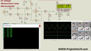 AC Voltage Measurement using Microcontroller with Proteus Simulation