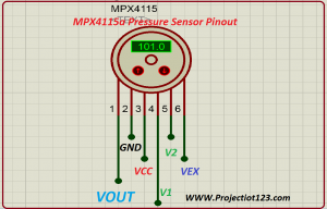 MPX4115a pressure sensor pinout,pressure sensor circuit arduino specification pinout