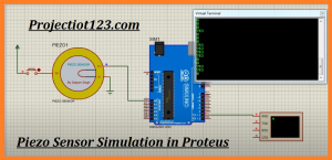 Piezo sensor Working Specification circuit Proteus Library