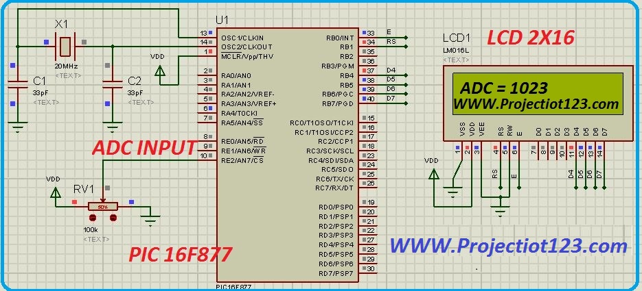 pic microcontroller interfacing with lcd in proteus