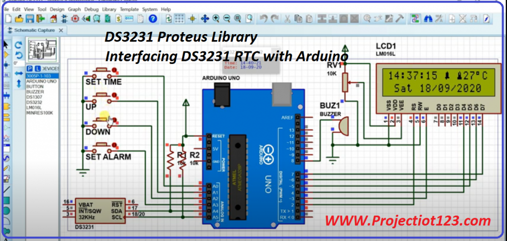 ds3231 proteus library,Interfacing DS3231 RTC with Arduino