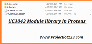 UC3843 pinout library Proteus