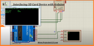 Interfacing SD Card module with Arduino in Proteus