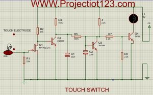 Touch switch operate through touch electrode