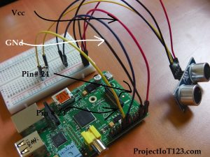 Raspberry Pi interface with Ultrasonic sensor using Python