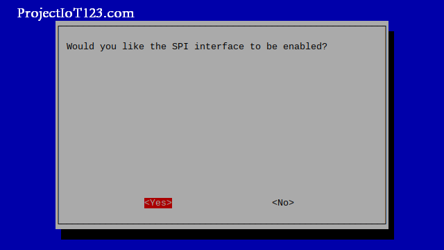 SPI interface of the Raspberry Pi