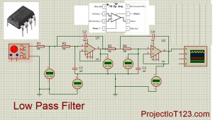 Operational Amplifier Active Low Pass Filter,Op amp Low Pass Filter