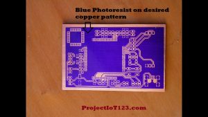 PCB fabrication Process,Removing the Unhardened Photoresist