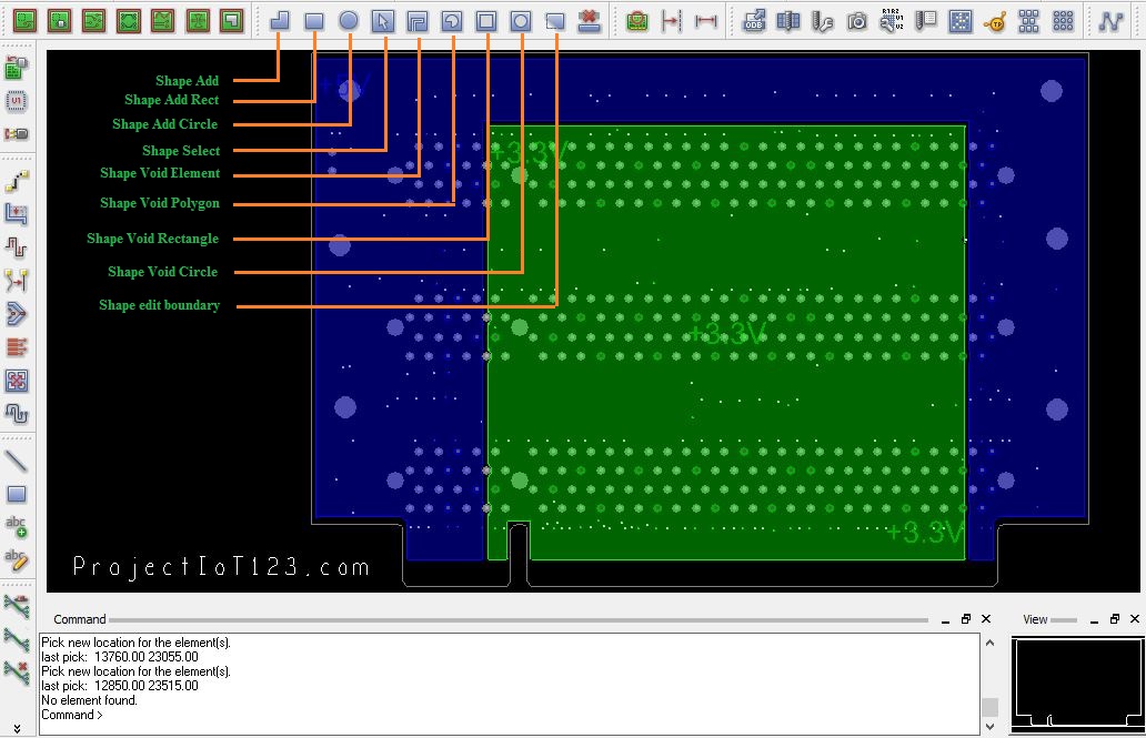Copper Shapes in orcad pcb editor tutorial