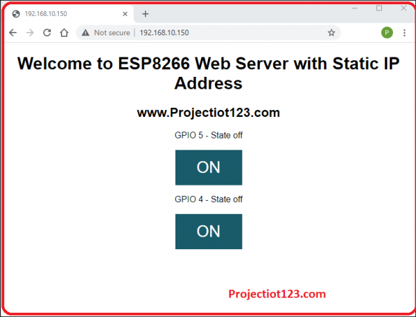 how to assign static ip address to esp8266