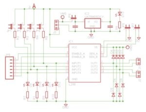  Pinout of L298 Applications Schematic Diagram