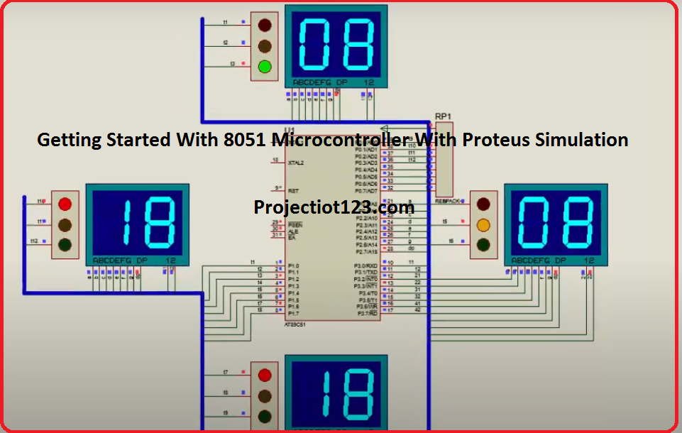 getting started with 8051 microcontroller with proteus simulation