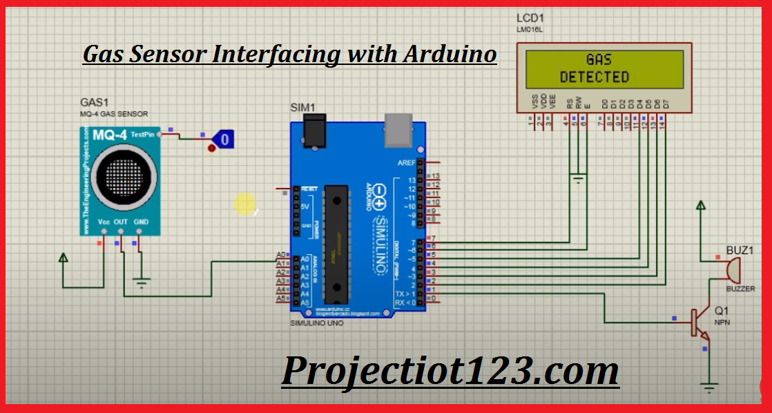 gas sensor pinout circuit arduino simulation