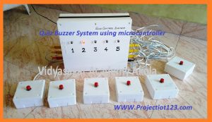 Quiz Buzzer System using microcontroller