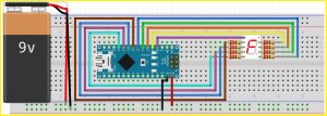 Arduino interfacing with seven segment single digit display