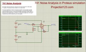741 Noise Analysis in proteus simulation 