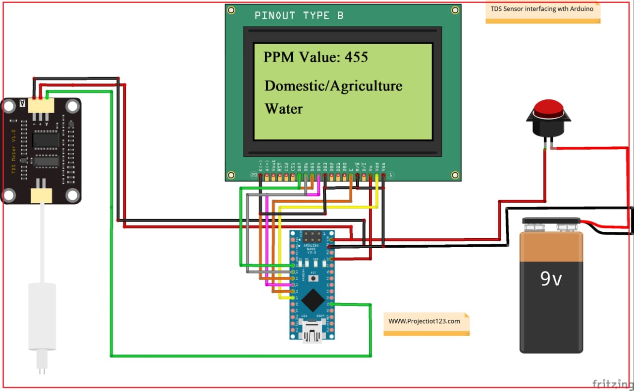 TDS sensor interface with arduino nano