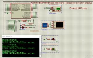 Arduino BMP180 Digital pressure transducer circut