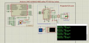Arduino UNO & MAX31865 with PT100 four wires
