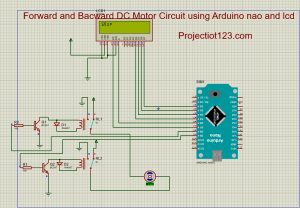 Forward and Backward DC Motor circuit 