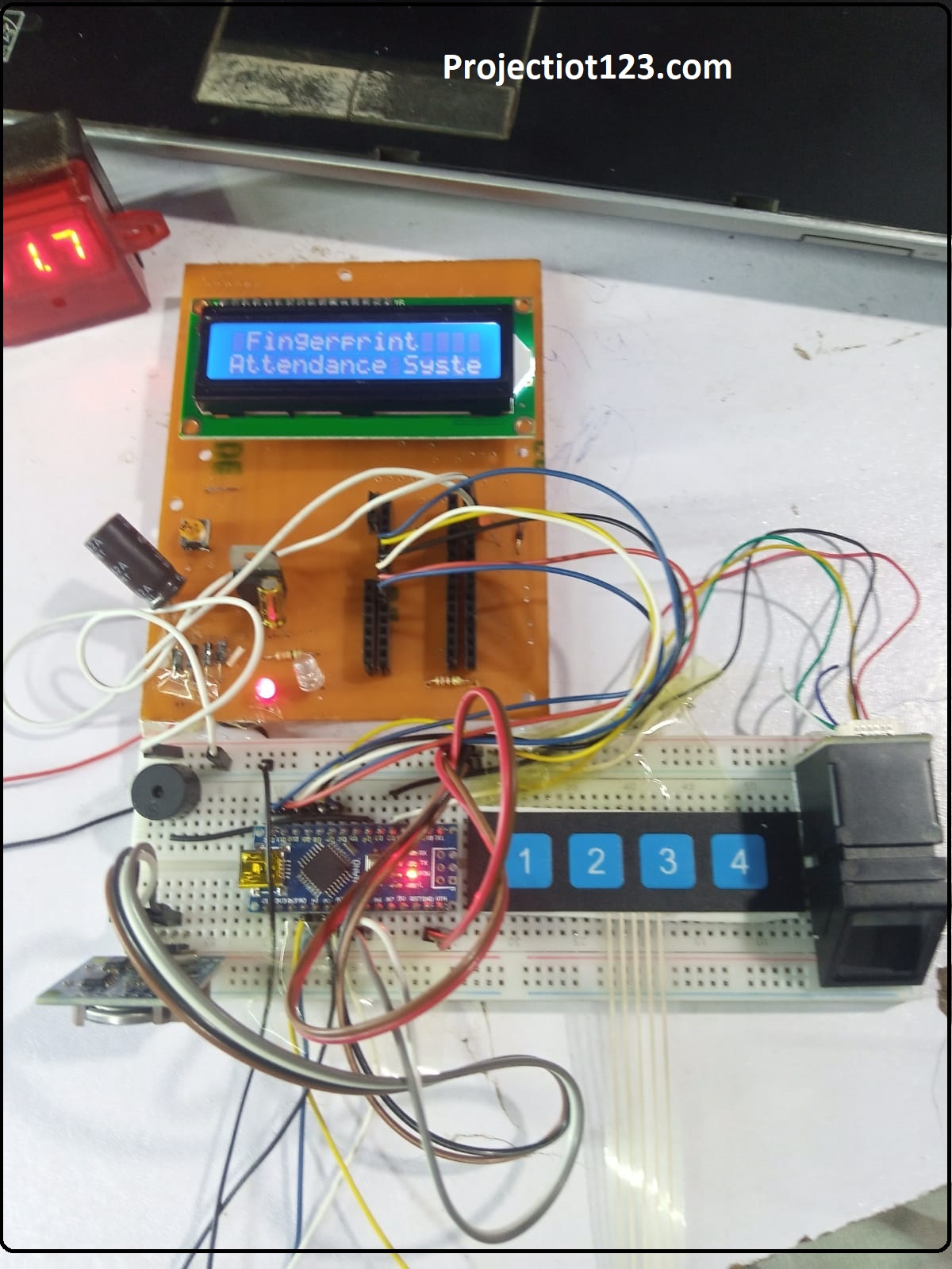 Fingerprint attendance system using arduino project