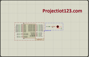 LED Blinking using Raspberry Pi project, proteus simulation 