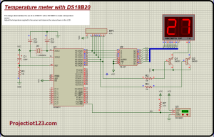 Ds18b20 temperature sensor interfacing with 8051 microcontroller