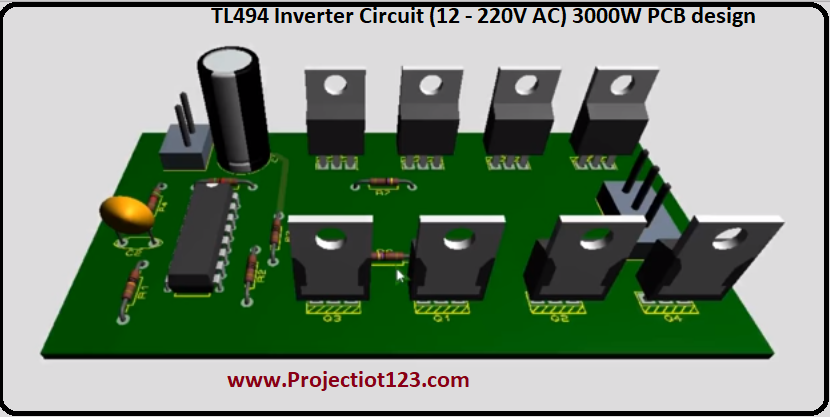TL494 Inverter Circuit (12 – 220V AC) 3000W