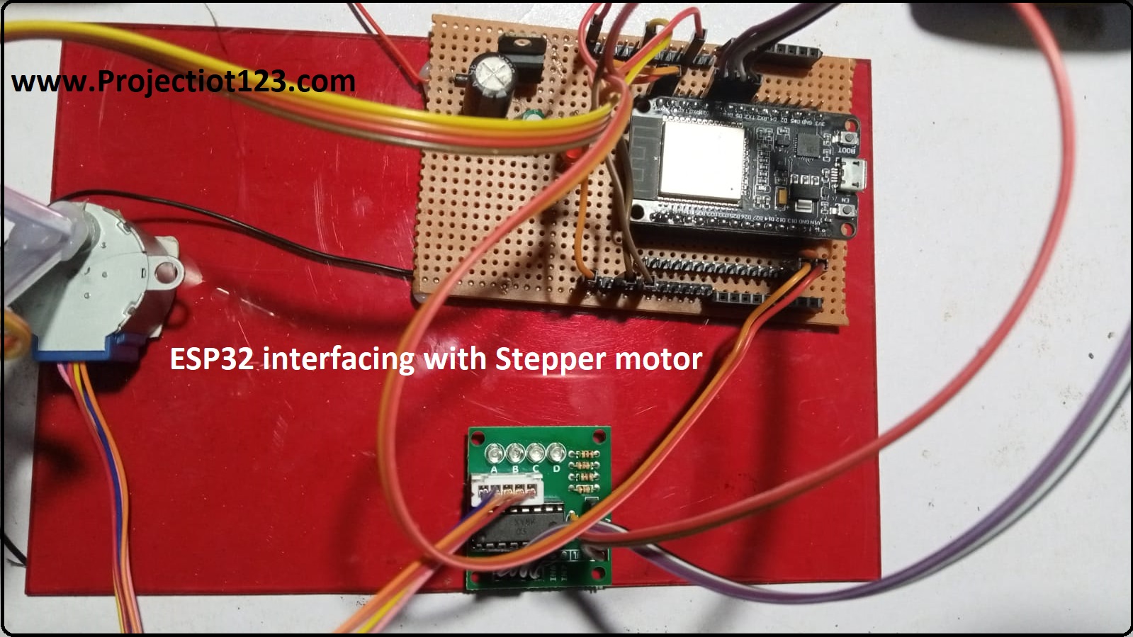 ESP32 interfacing with Stepper motor Project