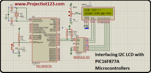 Interfacing I2C LCD with PIC16F877A Microcontrollers