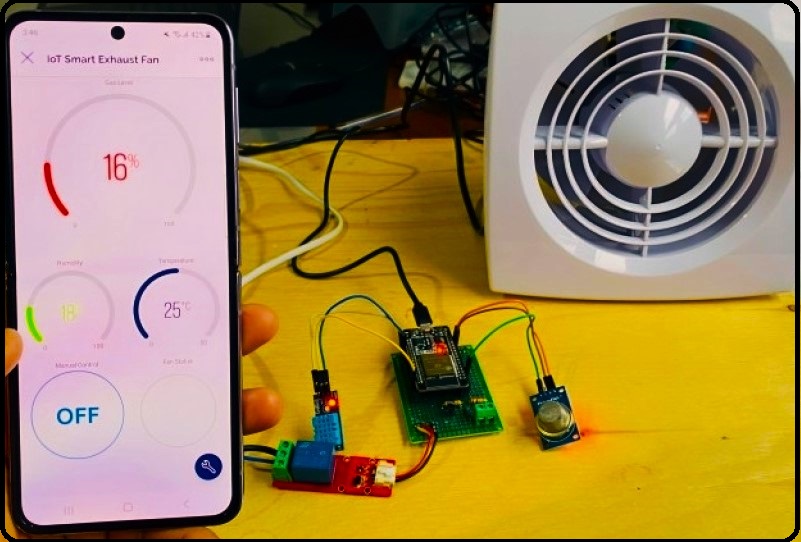 How to make Smart Exhaust Fan IoT based using ESP32