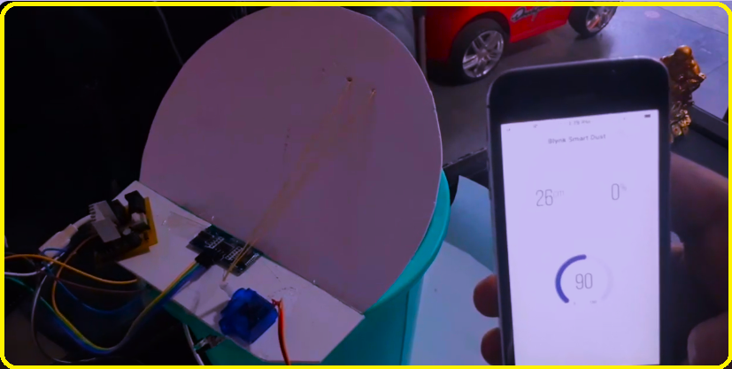 How to make Smart Dustbin with IoT using Blynk and ESP32