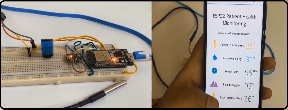 How to make IoT Based Patient Health Monitoring System using ESP32 Web Server