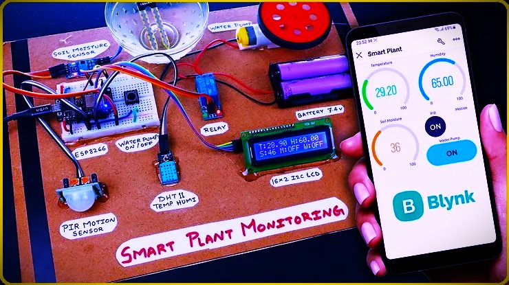 How to make IoT base Smart Plant Monitoring System Using ESP8266 